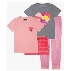 NWT Eddie Bauer Girls 4-piece Sleep Set size small 7/8